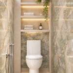 d Toilettes luxueuses avec vasistas et niches éclairées
